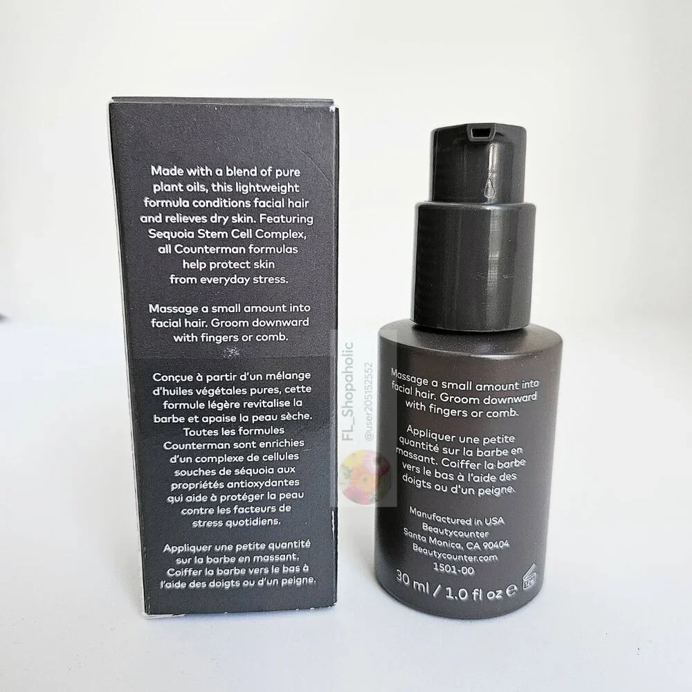 *Beautycounter* Counterman Conditioning Beard Oil - NEW! - HTF!
